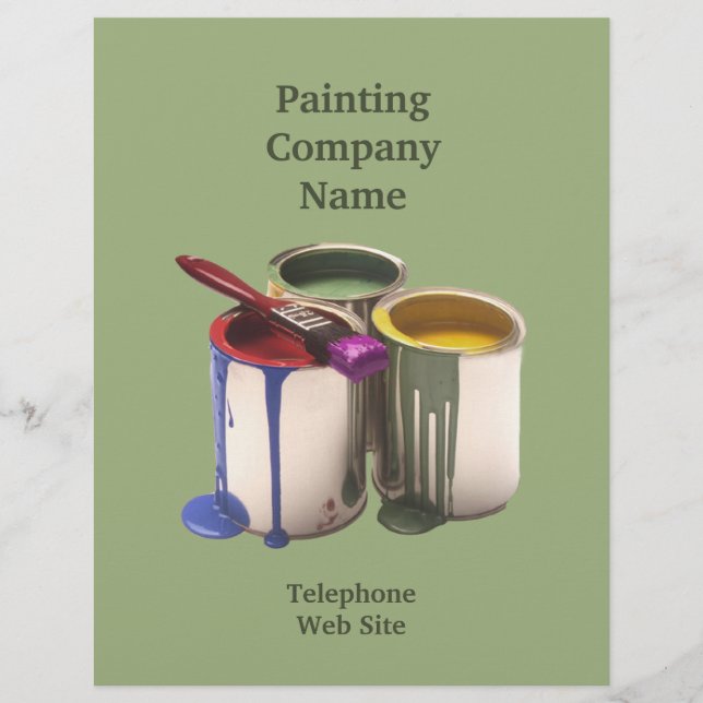 Färgläggare för entreprenadföretag reklamblad (Framsidan)