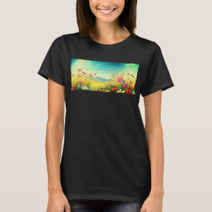 Färglagt skugga T-Shirt
