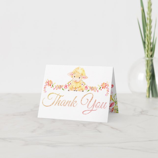 Färglampa/Fårflickors Tack för babyskor (Framsida)