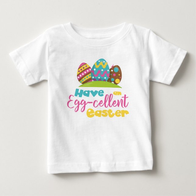 FÄRGLIG HAR EN ÄGGBRUTAL PÅSK MED ÄGG T SHIRT (Framsida)