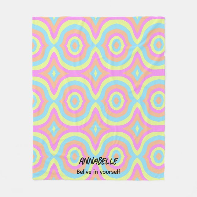 Färgliv Fleecefilt (Framsidan)