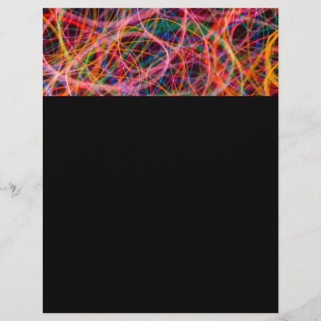 FÄRGLJUS LOOPS SVART BAKGRUND DIGITAL REKLAMBLAD (Framsidan)