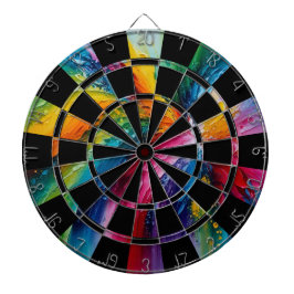 Färglös Abstrakt Art Darttavla