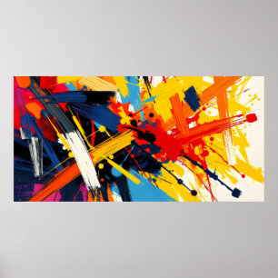 Färglös Abstrakt Art - Poster