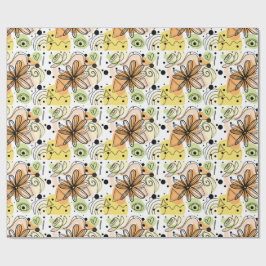 Färglös Abstrakt Art Teckning Presentpapper