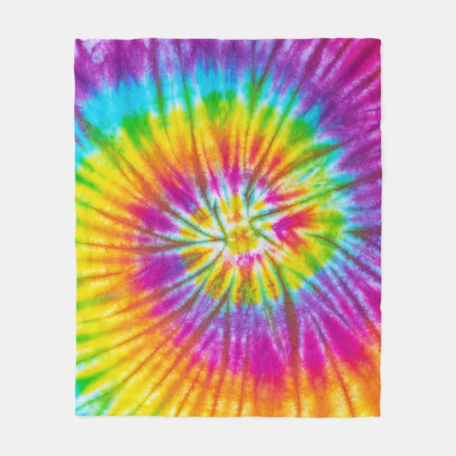 Färglös Abstrakt av veckofärgning. Fleecefilt (Framsidan)