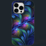 Färglös Abstrakt Blå Rosa Grönt Fractal<br><div class="desc">Fractal Art,  modern,  abstrakt och luminös. Utformning för iPhone 14 Pro Max fodral med mera.</div>