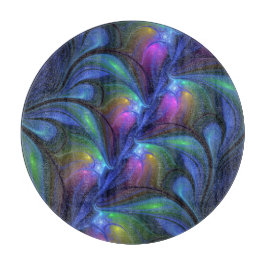 Färglös Abstrakt Blå Rosa Grönt Fractal