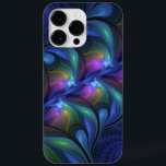 Färglös Abstrakt Blå Rosa Grönt Fractal<br><div class="desc">Fractal Art,  modern,  abstrakt och luminös. Utformning för iPhone 14 Pro Max fodral med mera.</div>