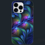 Färglös Abstrakt Blå Rosa Grönt Fractal<br><div class="desc">Fractal Art,  modern,  abstrakt och luminös. Utformning för iPhone 14 Pro Max fodral med mera.</div>