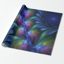 Färglös Abstrakt Blå Rosa Grönt Fractal