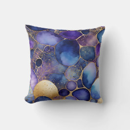 Färglös Abstrakt Bläck Art Square Dekorativ kudde