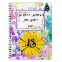 Färglös Abstrakt Bokeh Monogram Solros