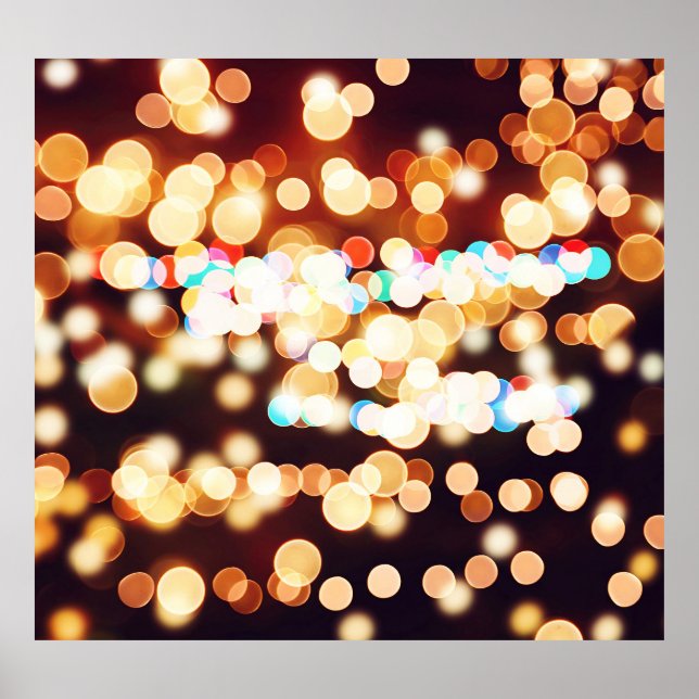 Färglös Abstrakt Bokeh Struktur Poster (Framsidan)