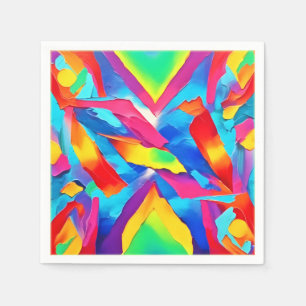 Färglös Abstrakt Expressionism Art Pappersservett