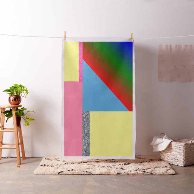 Färglös Abstrakt Fabric Tyg (In Situ)