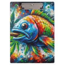 Färglös Abstrakt Fiskelmur Decor Art