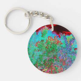 Färglös Abstrakt Garden med Crimson Sunset