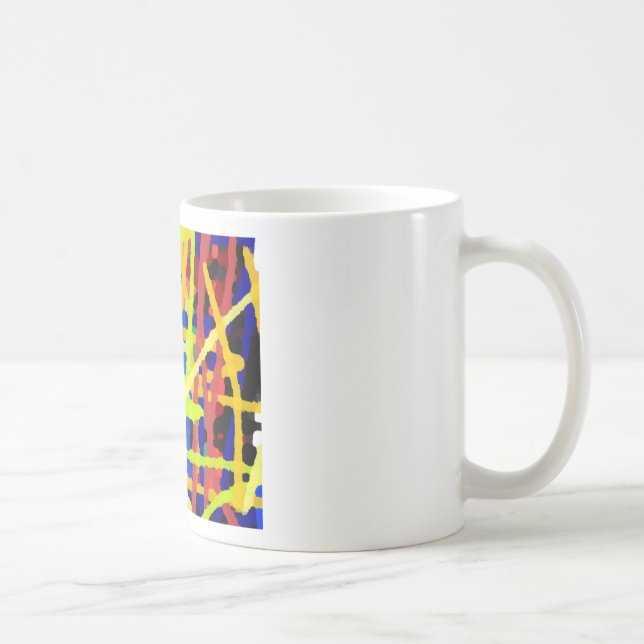 Färglös Abstrakt Kaffemugg (Höger)