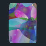 Färglös abstrakt modern konst iPad mini skydd<br><div class="desc">Modern färgstark abstrakt.</div>