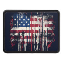 Färglös abstrakt patriotisk amerikansk flagga