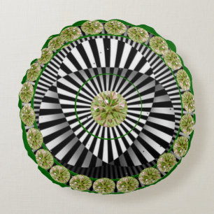 Färglös Abstrakt runda Dekorativ kudde