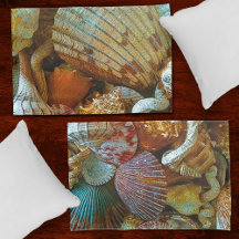 Färglös Abstrakt Seashells Mönster