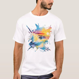Färglös Abstrakt Solnedgång T Shirt