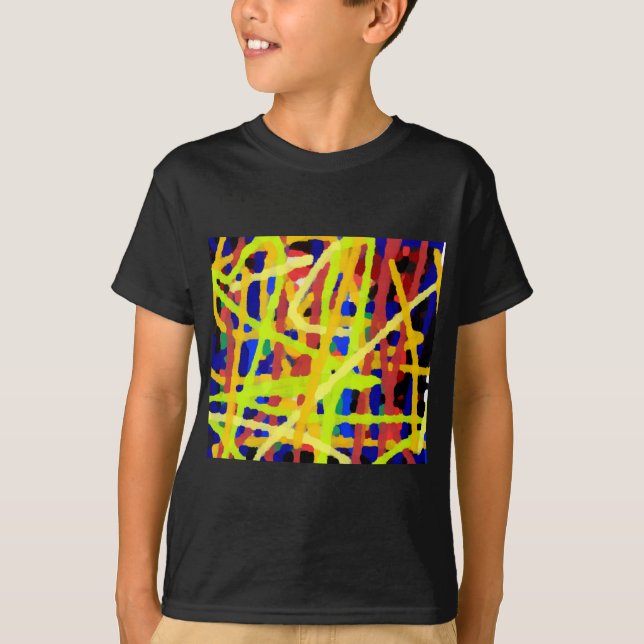 Färglös Abstrakt T Shirt (Framsida)