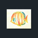 Färglös akvariefisk canvastryck<br><div class="desc">Färgämnet vattenlevande vattensartikel: Chariklia Zarris</div>