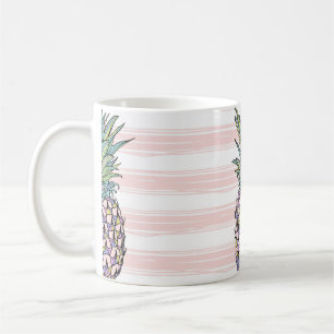 Färglös ananas vintage kaffemugg