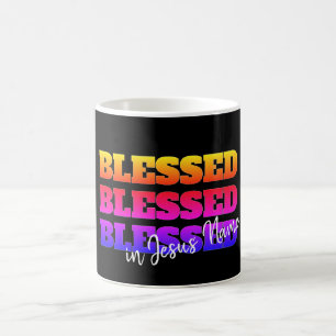 Färglös Anpassningsbar BLESSED Kaffemugg