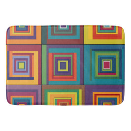 Färglös återloppsblockdesign badrumsmatta