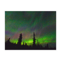 Färglös Aurora över Alaska