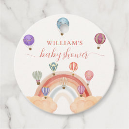 Färglös babystövel för Luftballong Gåvor Etiketter