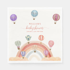 Färglös babystövel för Luftballong Pappersservett