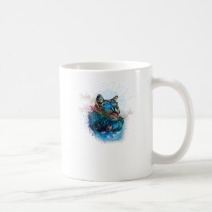 färglös bakgrund av katt och abstrakt kaffemugg