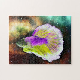 Färglös betafisk i Space Stars Galaxy Universe Pussel