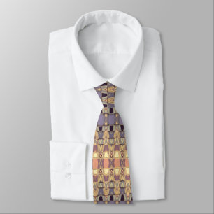 Färglös blå Lila Sine Vinkarare Mönster Neck Tie Slips