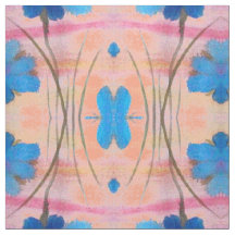 Färglös blå Rosa och persikofärgad Blommigt Skriv 