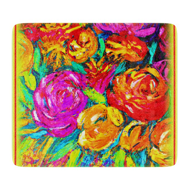 Färglös blomma Oljemålning. Köp nu (Framsidan)