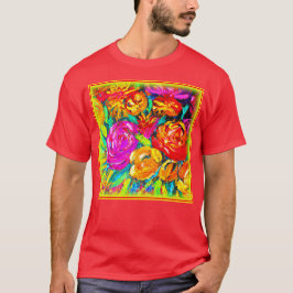 Färglös blomma Oljemålning. Köp nu T Shirt