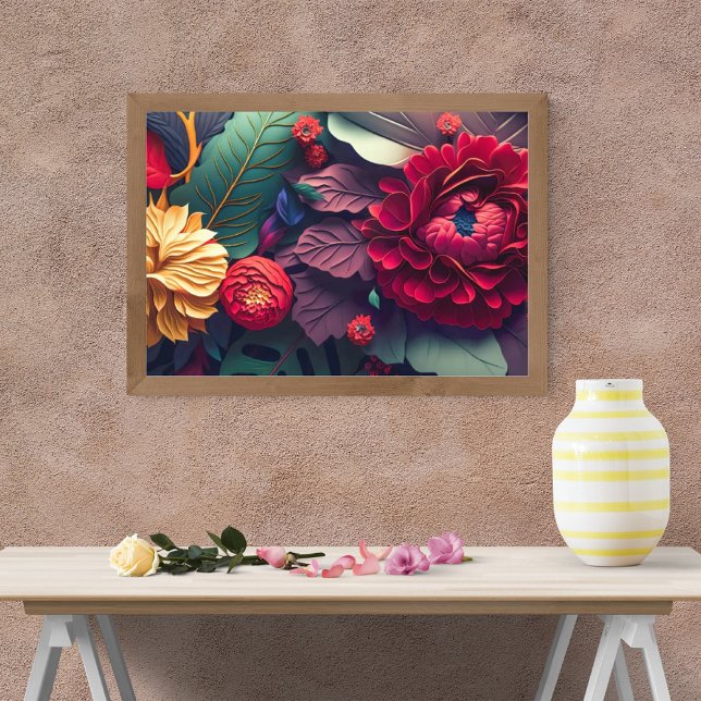 Färglös Blommigt Art Fototryck (Skapare uppladdad)