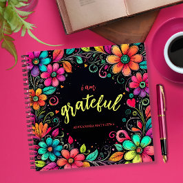 Färglös Blommigt Jag är tacksam för tacksamhet Jou