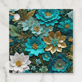 Färglös Blommigt Needlepoint Art Gift-Märkre Gåvor Etiketter