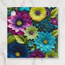 Färglös Blommigt Needlepoint Art Gift-Märkre