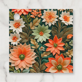 Färglös Blommigt Needlepoint Art Gift-Märkre Gåvor Etiketter