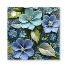 Färglös Blommigt Needlepoint Art Gift-Märkre