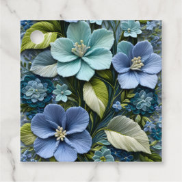 Färglös Blommigt Needlepoint Art Gift-Märkre Gåvor Etiketter