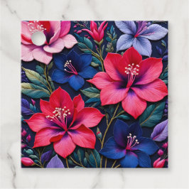 Färglös Blommigt Needlepoint Art Gift-Märkre Gåvor Etiketter